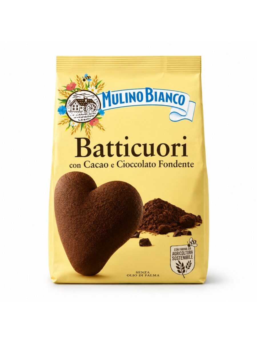 Batticuori – Krehké kakaové sušienky s horkou čokoládou Mulino Bianco 350 g
