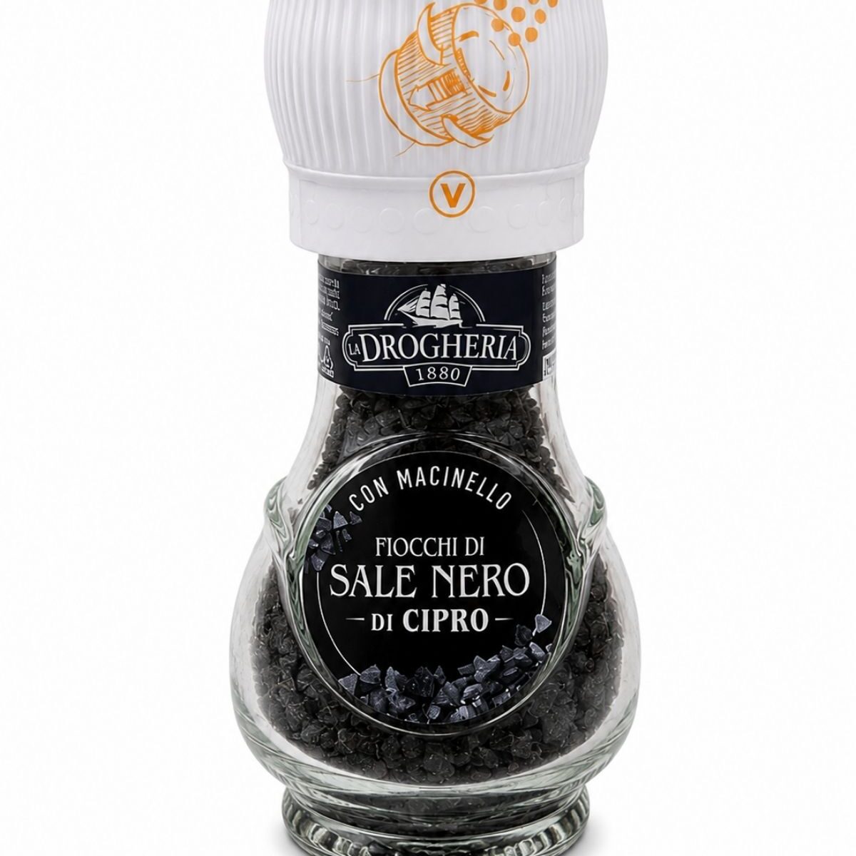 Čierna cyperská morská soľ v mlynčeku – La Drogheria 1880 50 g