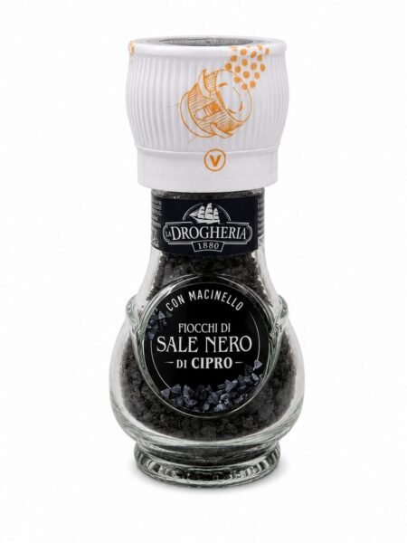 Čierna cyperská morská soľ v mlynčeku – La Drogheria 1880 50 g