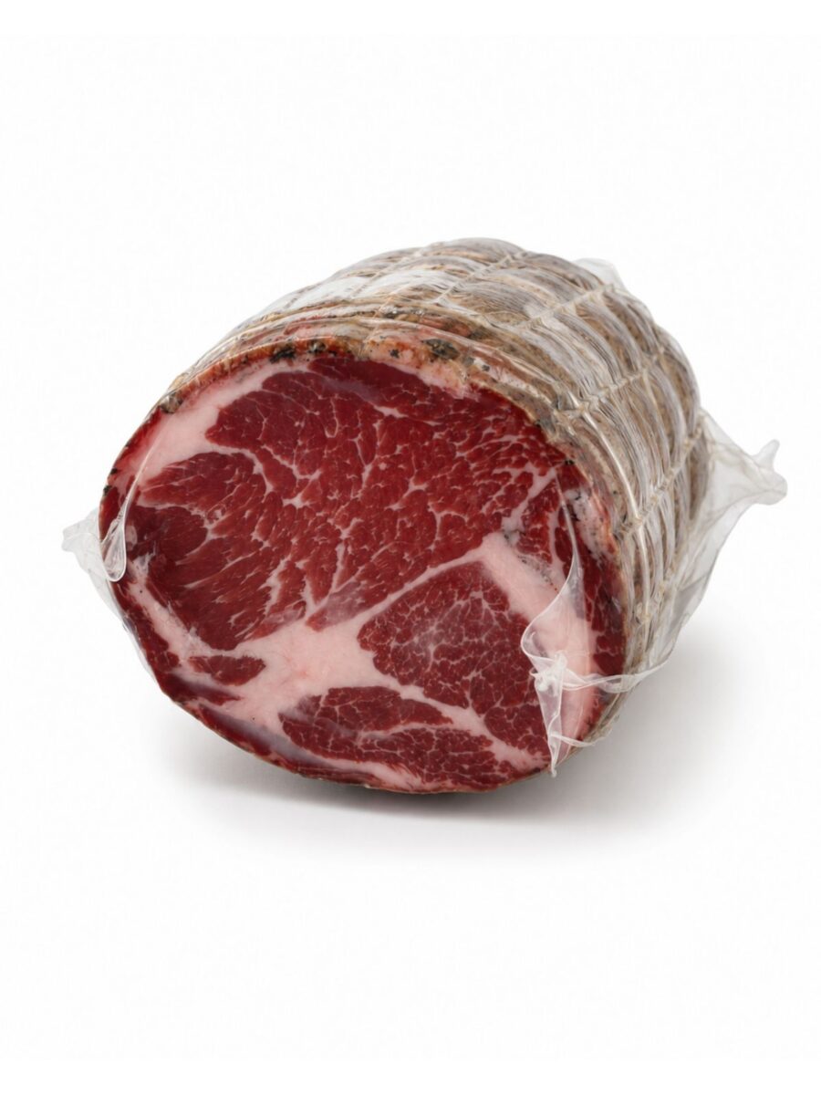 Coppa Stagionata – sušená krkovička, polovica cca 1 kg