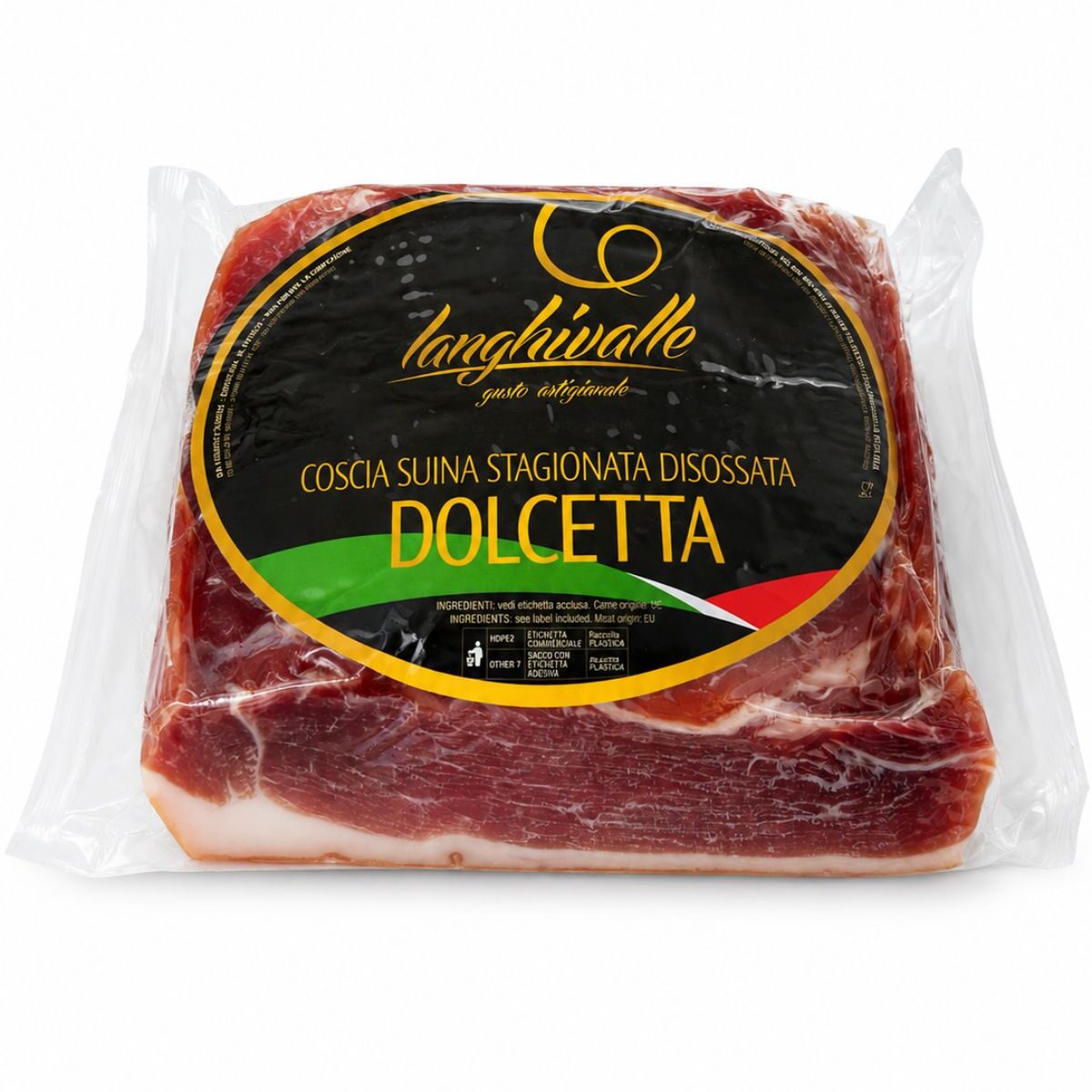 Coscia Suina Stagionata Disossata Dolcetta – sušené vykostené bravčové stehno – Langhivalle cca 2,5kg