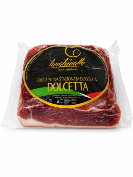Coscia Suina Stagionata Disossata Dolcetta – sušené vykostené bravčové stehno – Langhivalle cca 2,5kg