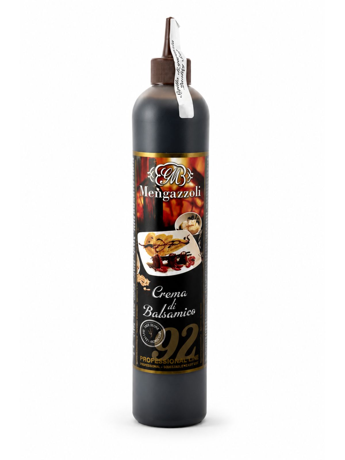 Crema di Balsamico Professional Line – balzamiková glazúra z balzamikového octu – Mengazzoli 920 g