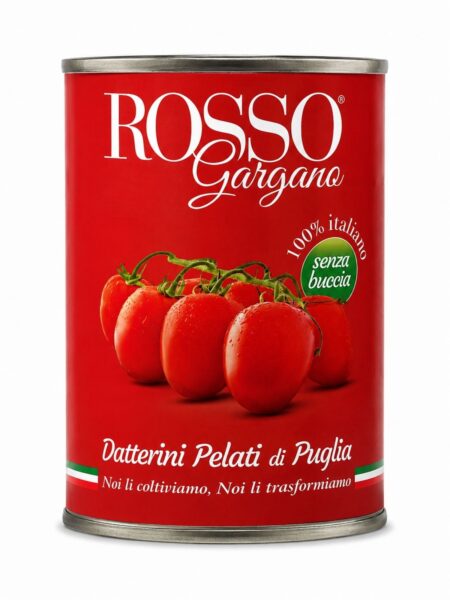 Datterini Pelati di Puglia - Lúpané paradajky Datterini z Apúlie – Rosso Gargano 400g