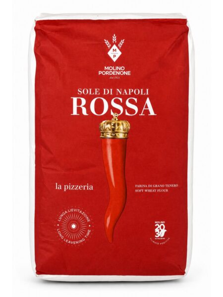 Farina di Grano Tenero Tipo 0 Sole di Napoli Rossa – pšeničná múka typu 0 na pizzu 25kg – Molino Pordenone