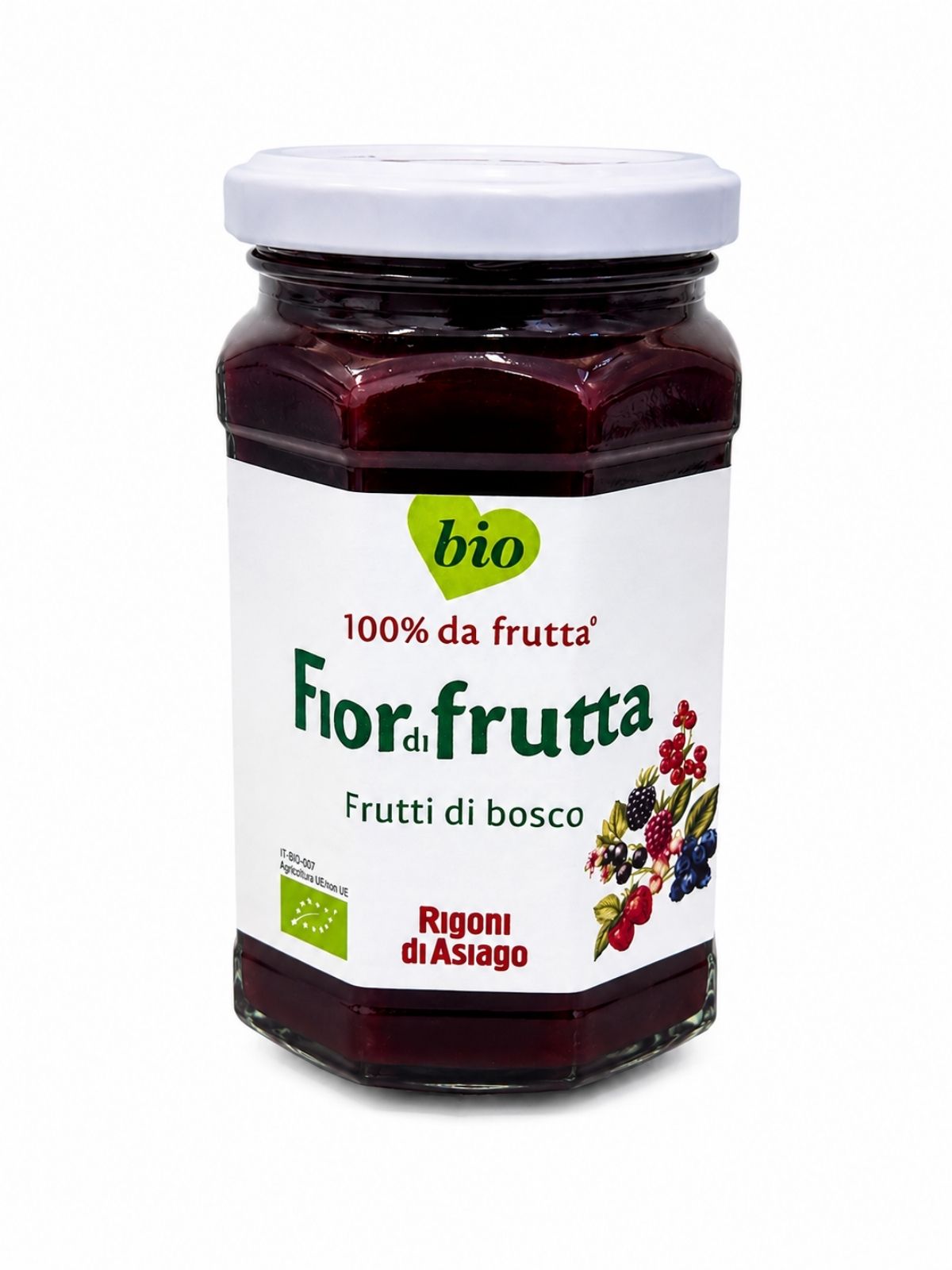 Fiordifrutta Frutti di Bosco – BIO ovocná nátierka z lesného ovocia – Rigoni di Asiago 330 g