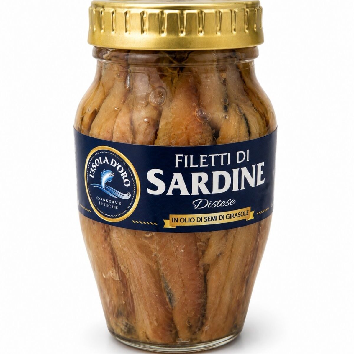 Filetti di Sardine – sardinkové filety v slnečnicovom oleji – L’Isola d’Oro 160 g