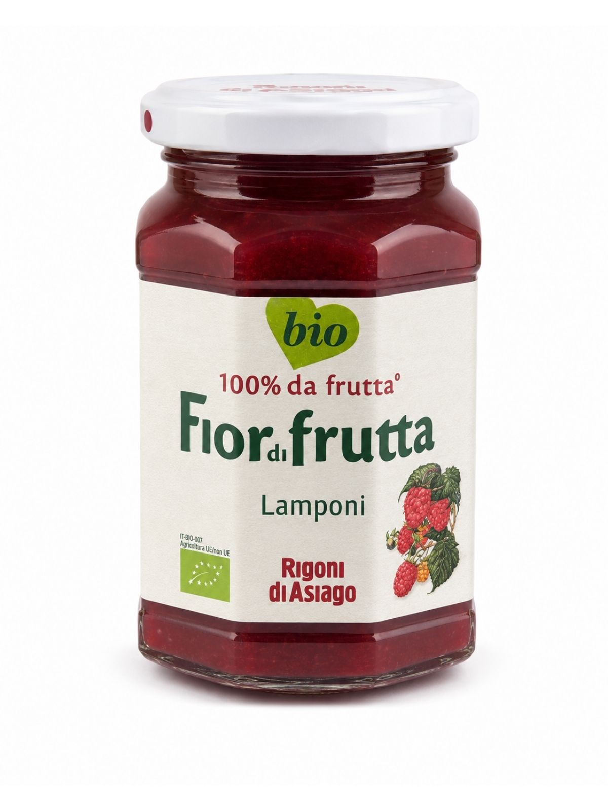 Fiordifrutta Lamponi – BIO ovocná nátierka s malinami – Rigoni di Asiago 250 g