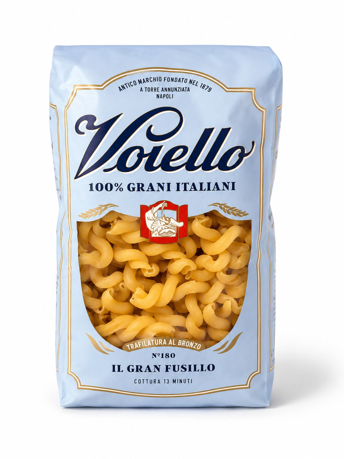Il Gran Fusillo N°180 – veľké špirálové cestoviny zo semoliny z tvrdej pšenice – Voiello 500 g