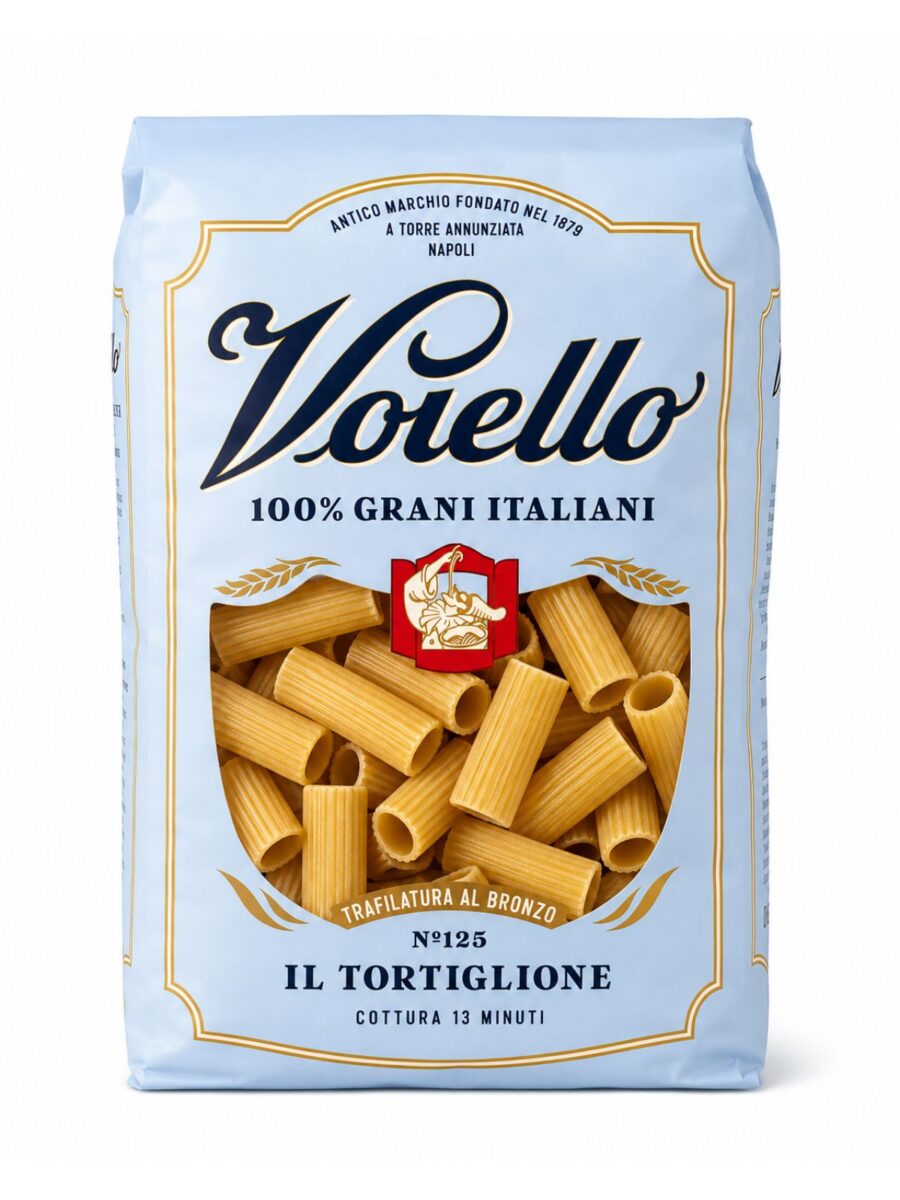 Il Tortiglione N°125 – vrúbkované rúrkovité cestoviny Voiello 500 g