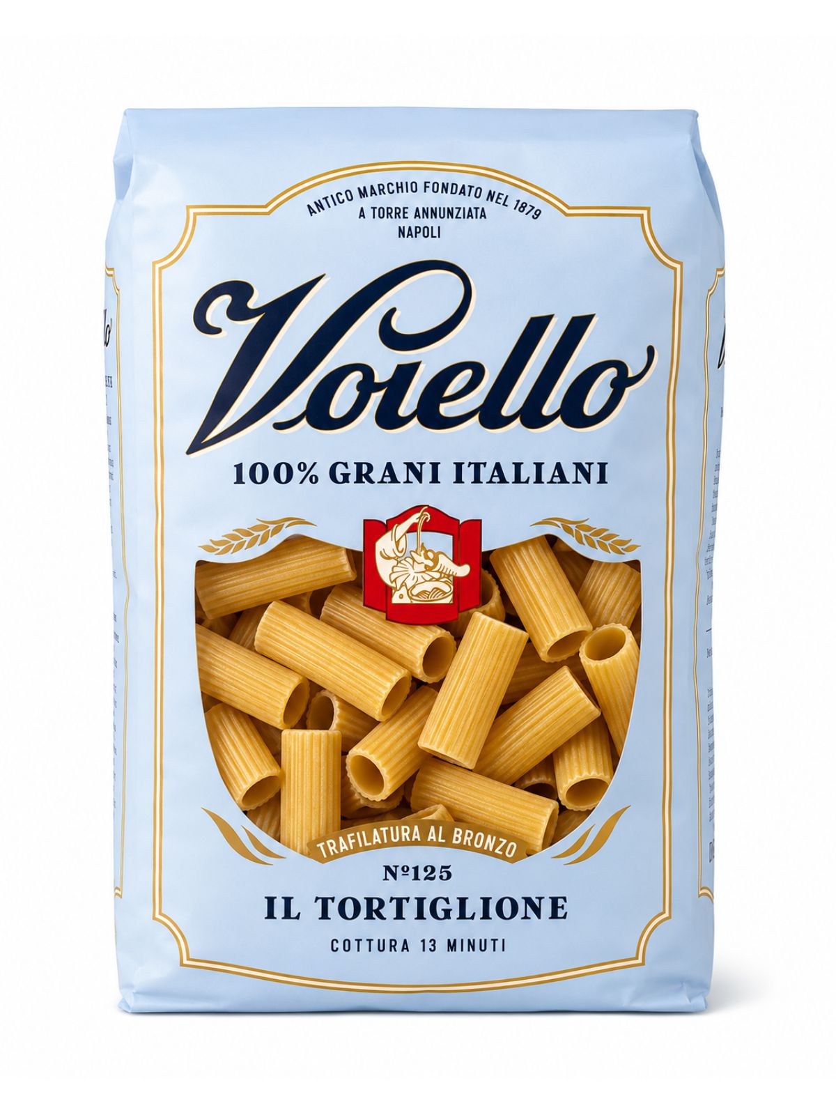 Il Tortiglione N°125 – vrúbkované rúrkovité cestoviny zo semoliny z tvrdej pšenice – Voiello 500 g