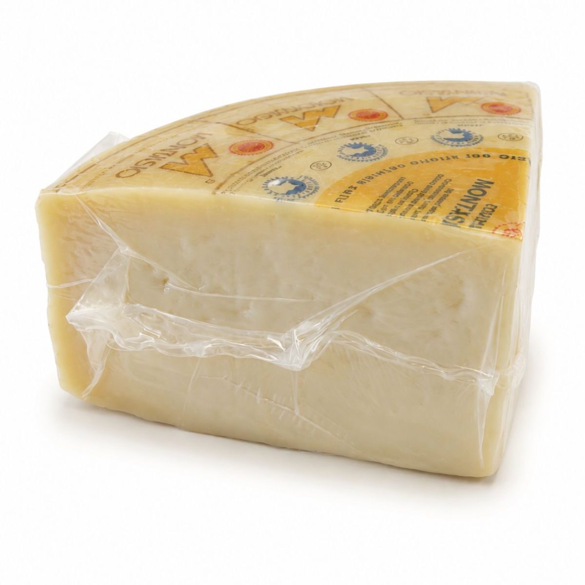 Montasio DOP 1/16 S.V. – polotvrdý zrejúci syr z kravského mlieka – Panozzo cca 1,5kg