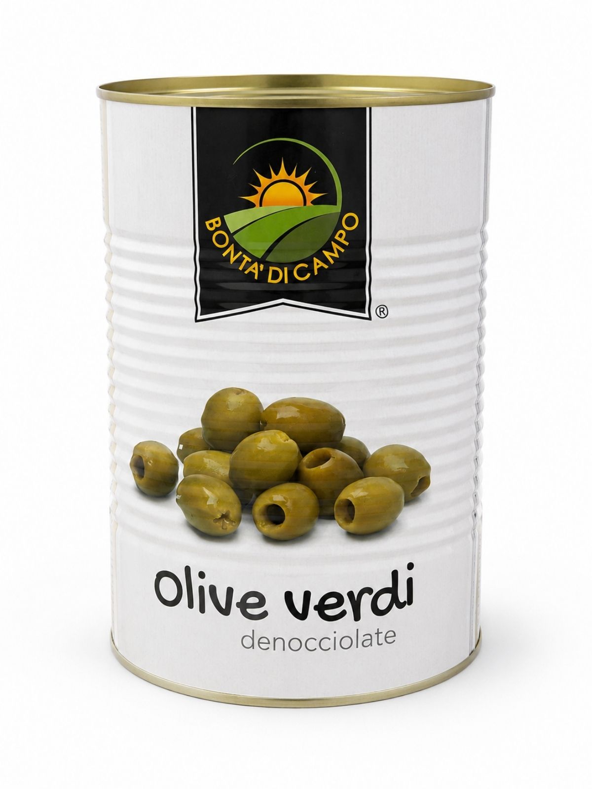 Olive Verdi Denocciolate – zelené olivy bez kôstok v náleve – Bontà di Campo 4,2 kg