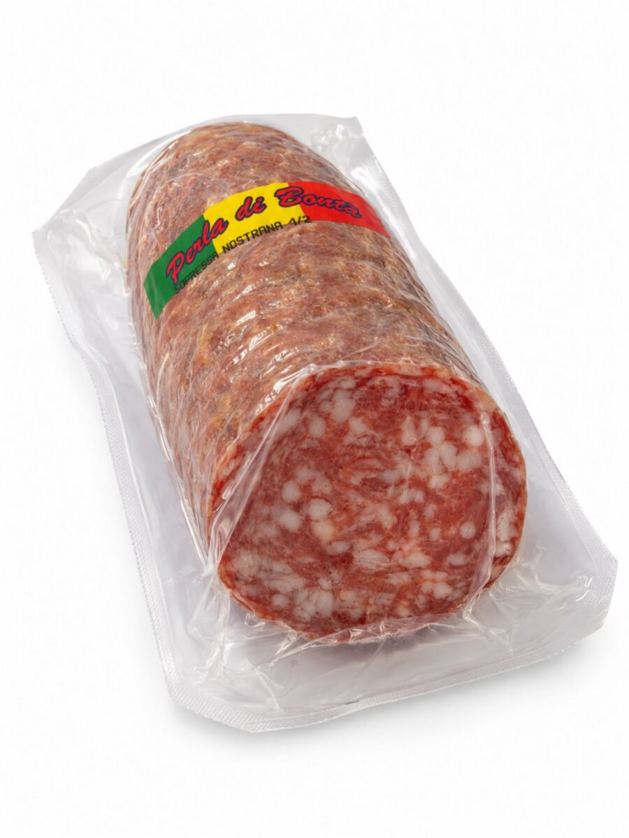 Sopressa Nostrana 1/2 – tradičná talianska zrejúca bravčová saláma, polovica cca 1,5kg