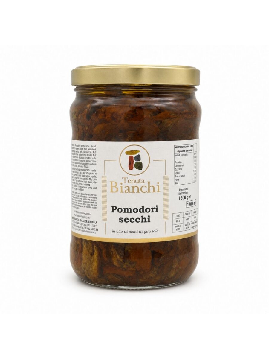 Pomodori secchi in olio – sušené paradajky v oleji Tenuta Bianchi 1600 g