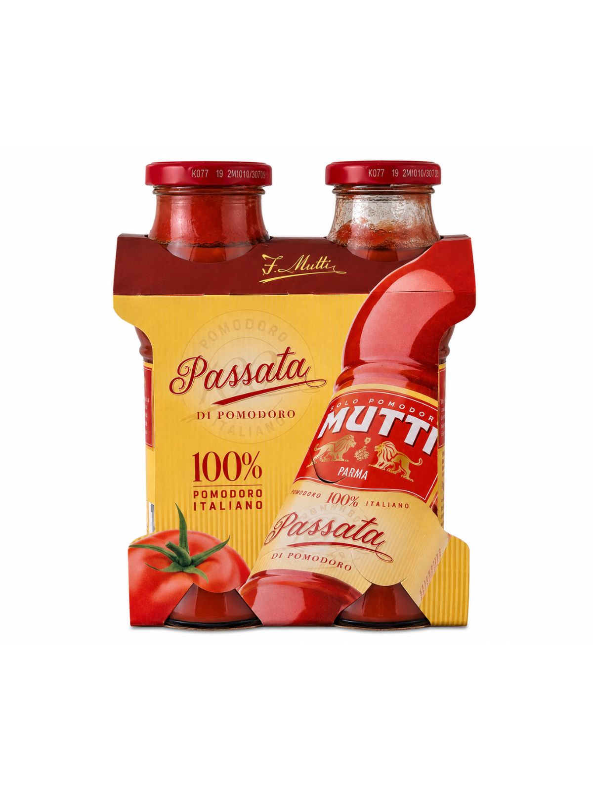 Passata di Pomodoro – paradajkové pyré z talianskych paradajok – Mutti 2 × 400 g