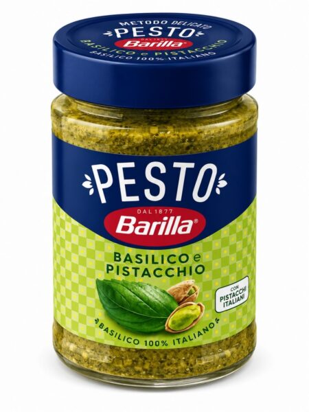 Pesto Basilico e Pistacchio – bazalkové pesto s pistáciami – Barilla 190 g