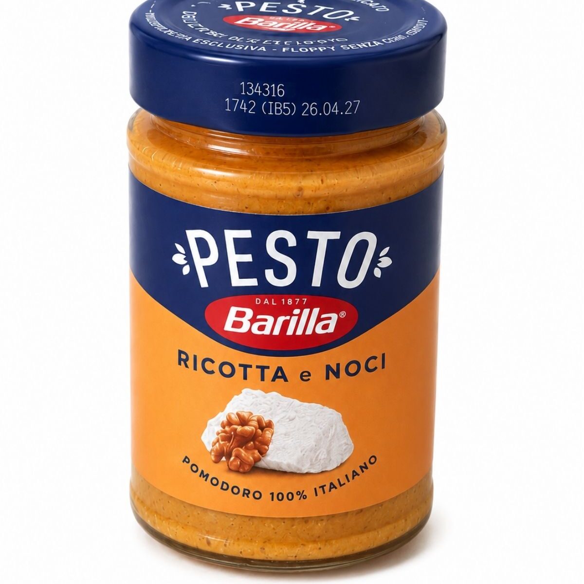 Pesto Ricotta e Noci – pesto s ricottou a vlašskými orechmi – Barilla 190 g
