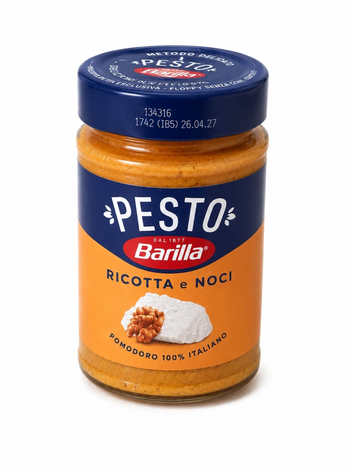 Pesto Ricotta e Noci – pesto s ricottou a vlašskými orechmi – Barilla 190 g