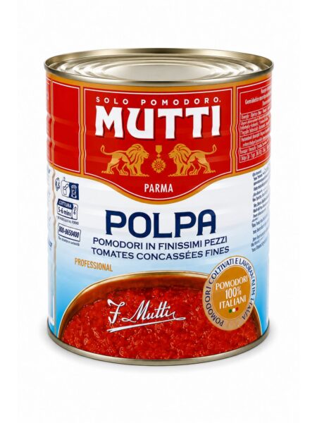 Polpa di Pomodoro in Finissimi Pezzi – jemne krájané talianske paradajky – Mutti 2,5 kg