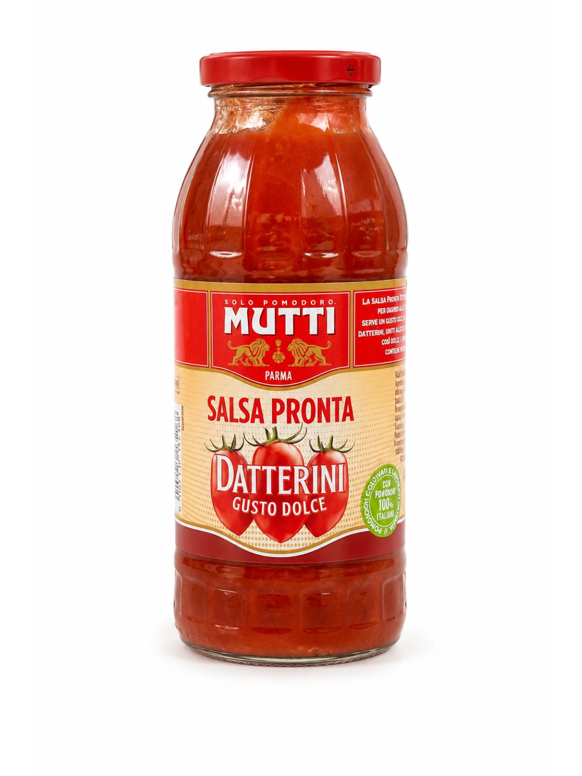 Salsa Pronta Datterini Gusto Dolce – hotová paradajková omáčka z paradajok Datterino so sladkou chuťou – Mutti 400 g