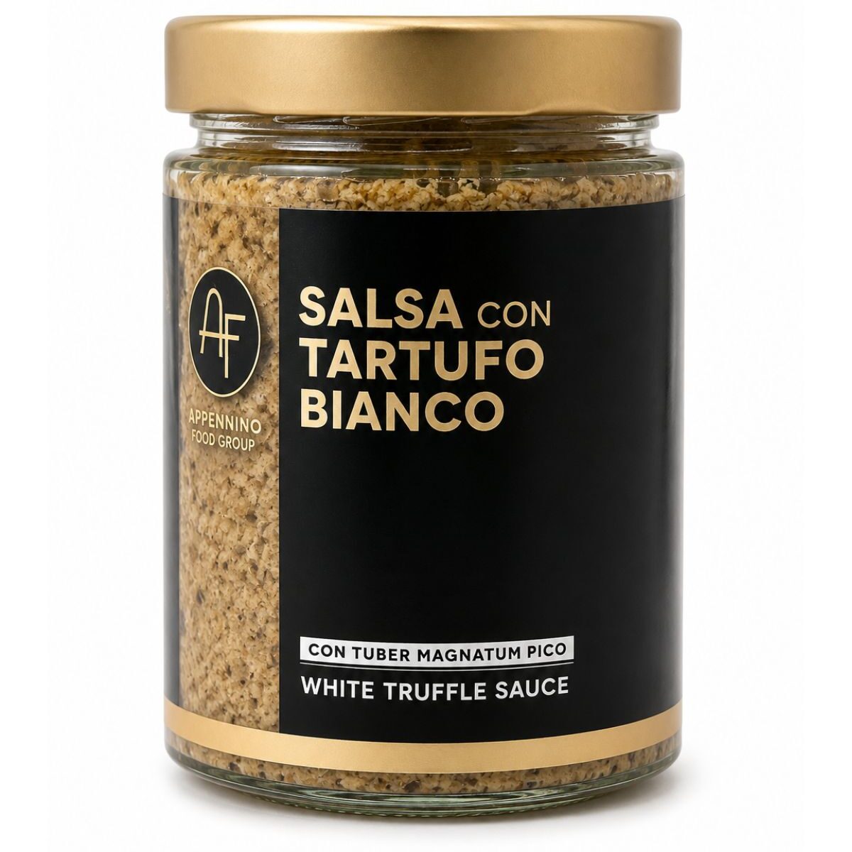 Salsa con Tartufo Bianco – hubová omáčka s bielou hľuzovkou – Appennino Food Group 500 g