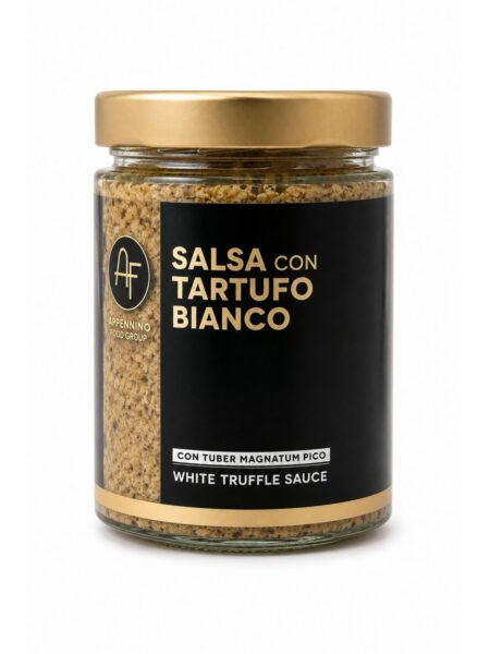 Salsa con Tartufo Bianco – hubová omáčka s bielou hľuzovkou – Appennino Food Group 500 g