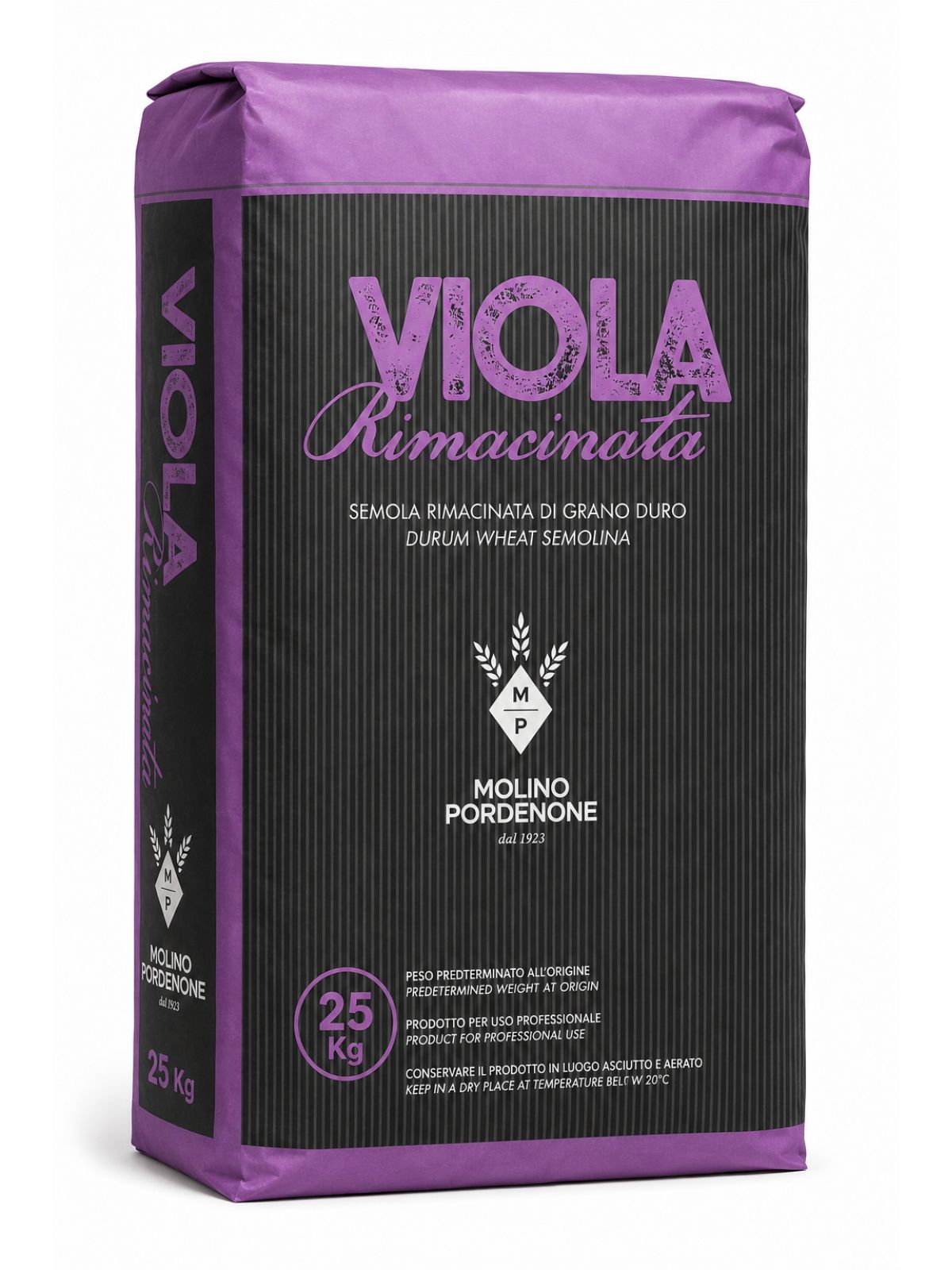 Semola Rimacinata di Grano Duro Viola – remletá semolina z tvrdej pšenice – Molino Pordenone