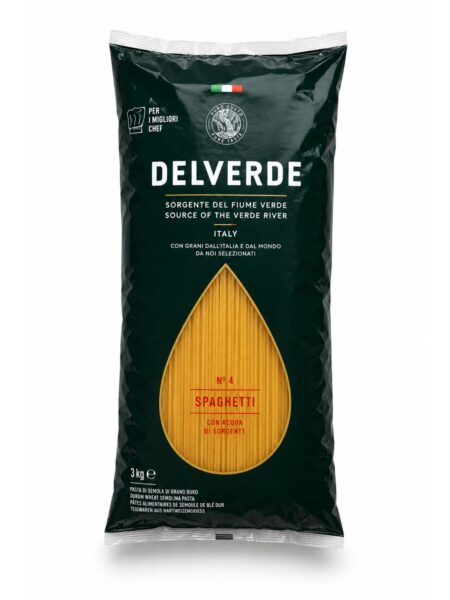 Spaghetti N°4 – semolinové cestoviny z tvrdej pšenice – Delverde 3 kg