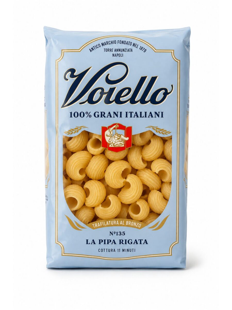 La Pipa Rigata N°135 – cestoviny Pipa Rigata Voiello 500 g