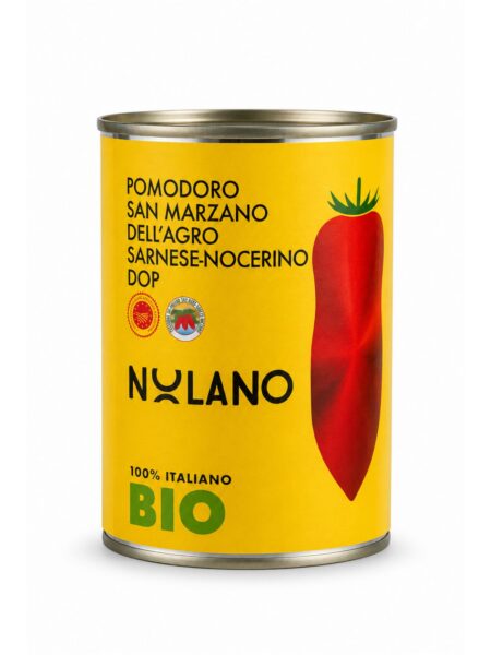 Pomodoro San Marzano dell’Agro Sarnese-Nocerino DOP BIO – celé lúpané paradajky Nolano 400 g
