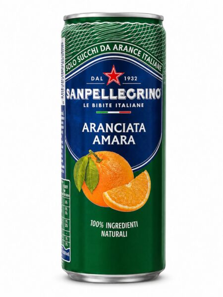 Sanpellegrino Aranciata Amara – perlivý nealkoholický nápoj s horkým pomarančom 330 ml