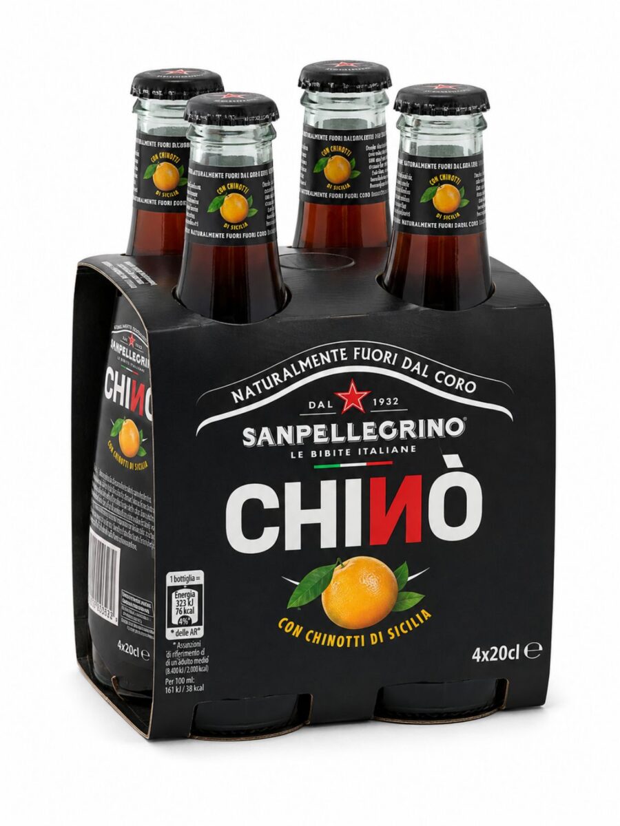 Sanpellegrino Chinò – sýtený nápoj chinotto 4 × 200 ml