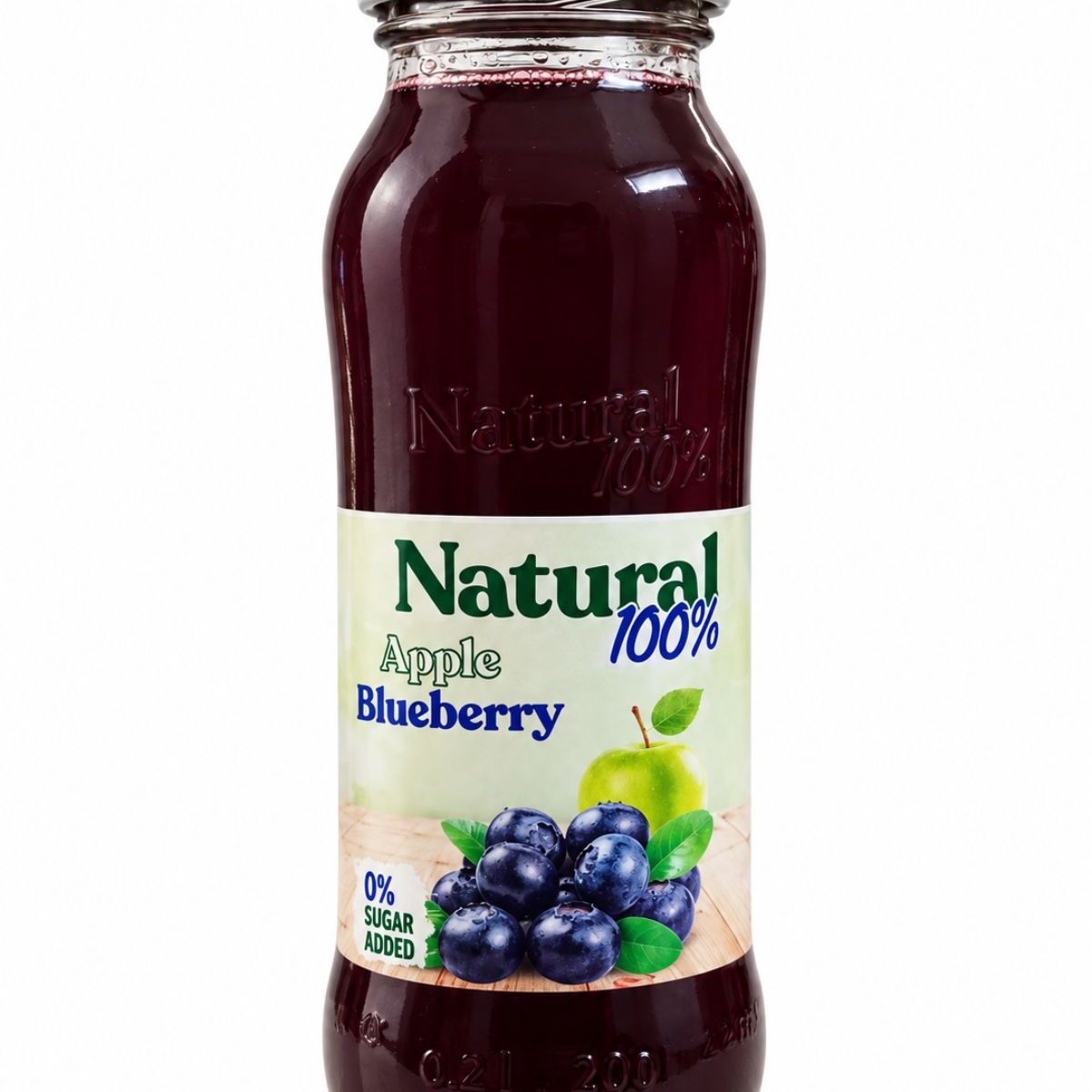 100 % jablkovo-čučoriedková šťava Natural 200 ml