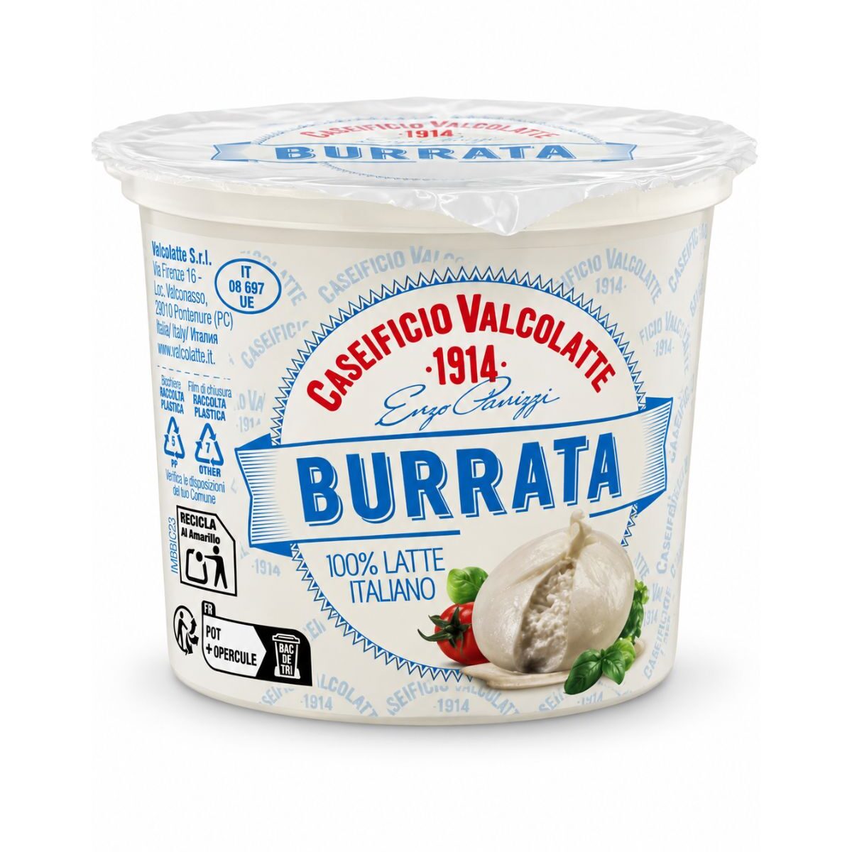 Burrata – čerstvý kravský parený syr 125 g