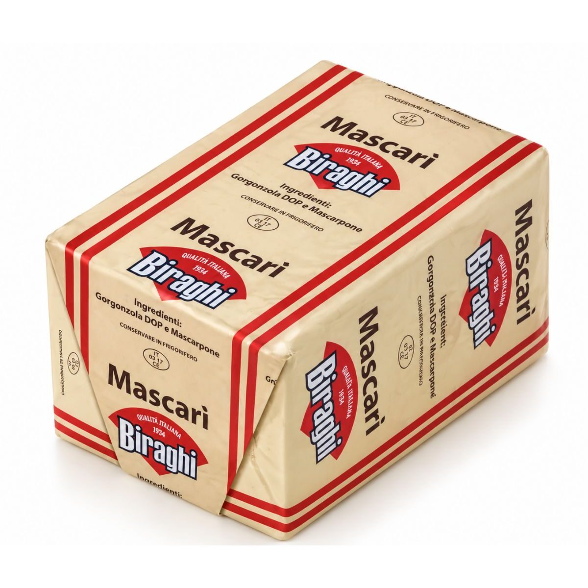 Gorgonzola DOP s Mascarpone – prekladaná gorgonzola s mascarpone Biraghi cca 1,2 kg
