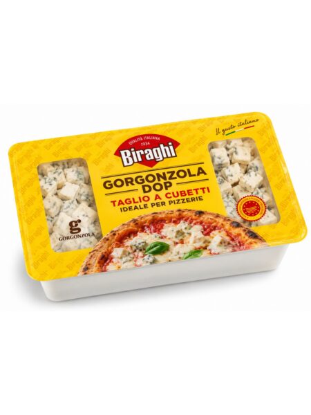 Gorgonzola DOP – syr s modrou plesňou, kocky Biraghi 1 kg