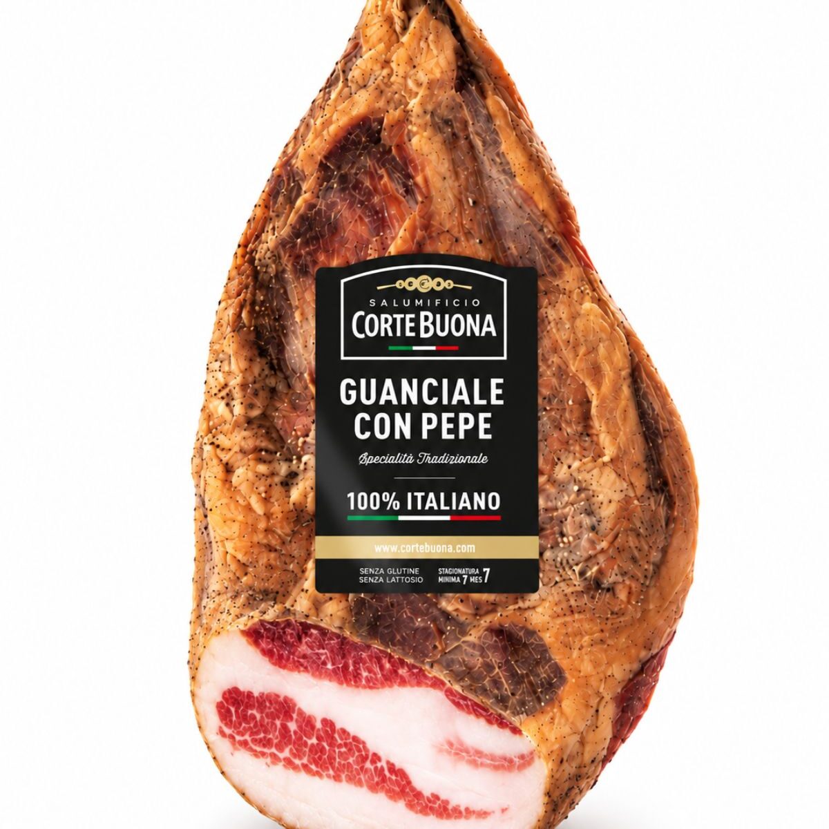 Guanciale – talianska slanina z bravčového líčka Corte Buona cca 1,5 kg