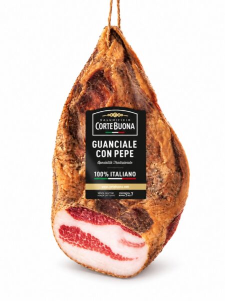 Guanciale – talianska slanina z bravčového líčka Corte Buona cca 1,5 kg