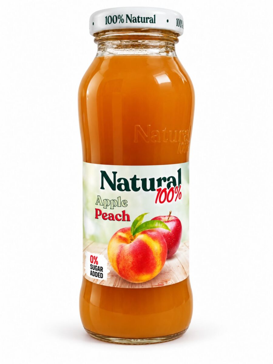 Jablkovo-broskyňový nápoj Natural 200 ml