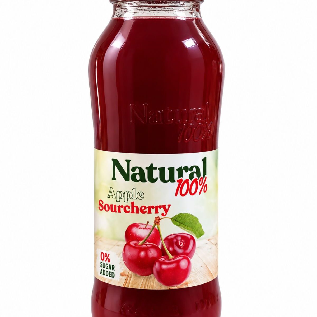 Jablkovo-višňový nápoj z pyré a šťavy Natural 200 ml