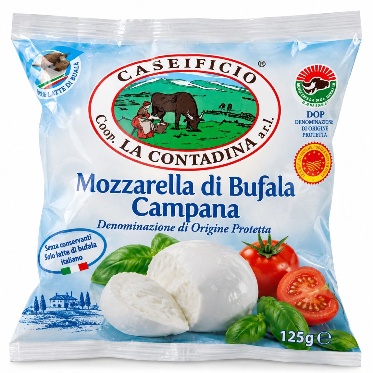 Mozzarella di Bufala Campana DOP – byvolia mozzarella 125 g