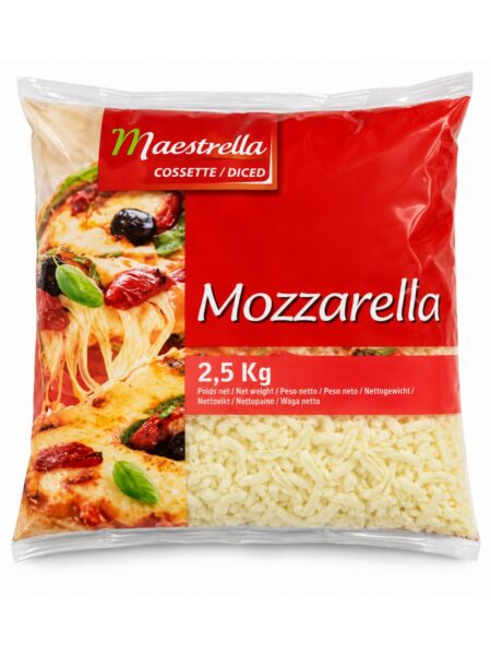 Mozzarella – strúhaný syr  Maestrella 2,5 kg
