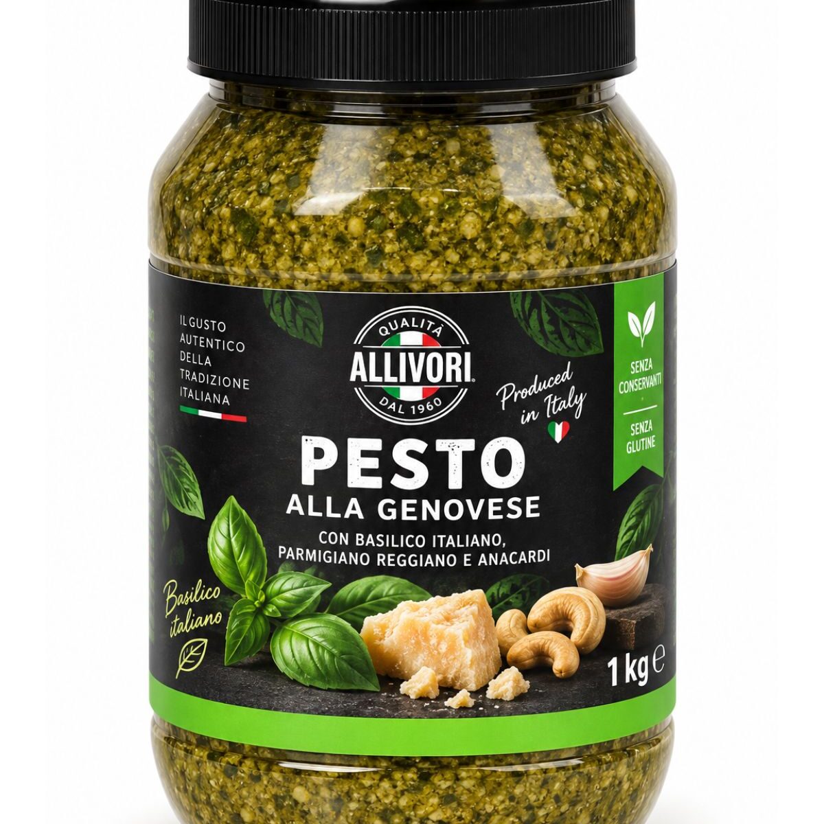 Pesto alla Genovese – bazalkové pesto Allivori 1 kg