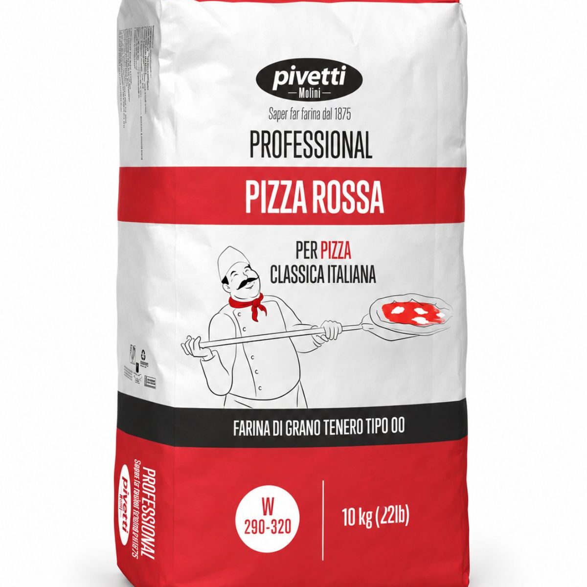 Pizza Rossa – pšeničná múka typu 00 na pizzu Pivetti Mimosa 10 kg