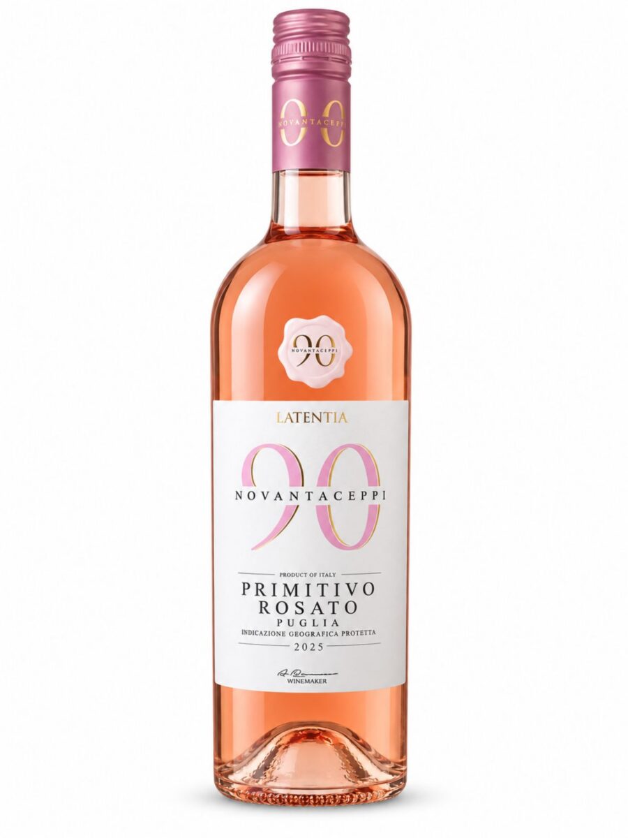 Primitivo Rosato Puglia IGP 2025 – ružové víno Novantaceppi 0,75 l