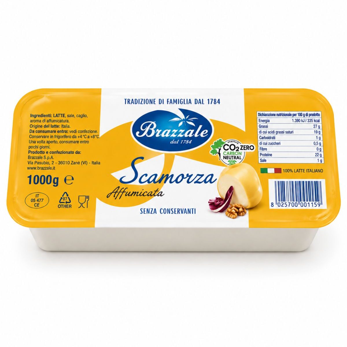 Scamorza Affumicata – údený parený syr Brazzale 1 kg