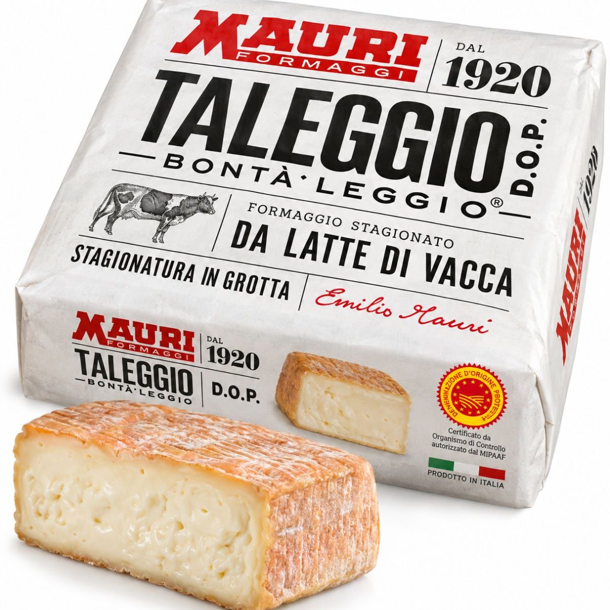 Taleggio DOP – zrejúci polomäkký syr cca 2,2 kg