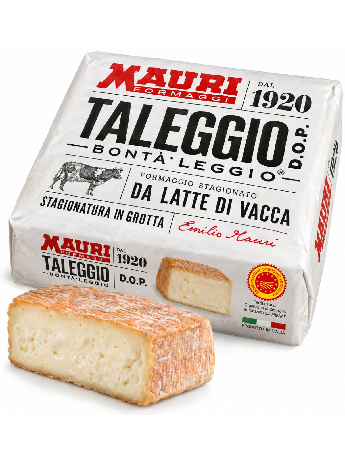 Taleggio DOP – zrejúci polomäkký syr cca 2,2 kg