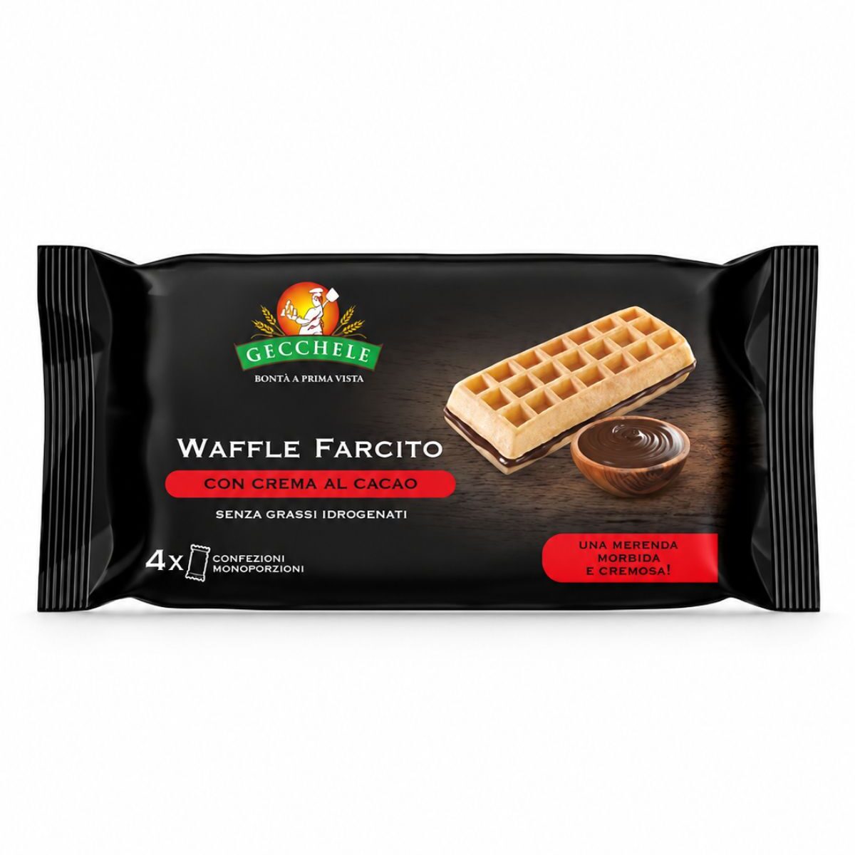 Waffle farcito al cacao – vafle s kakaovým krémom Gecchele 200 g